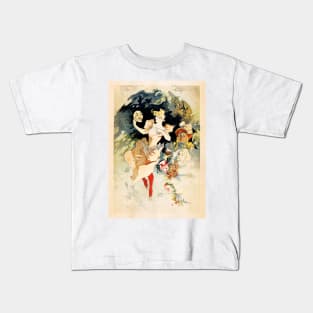 Art Poster La Comédie "Crazy Happiness" by Jules Cheret Maitres De L' Affiche Collection Kids T-Shirt